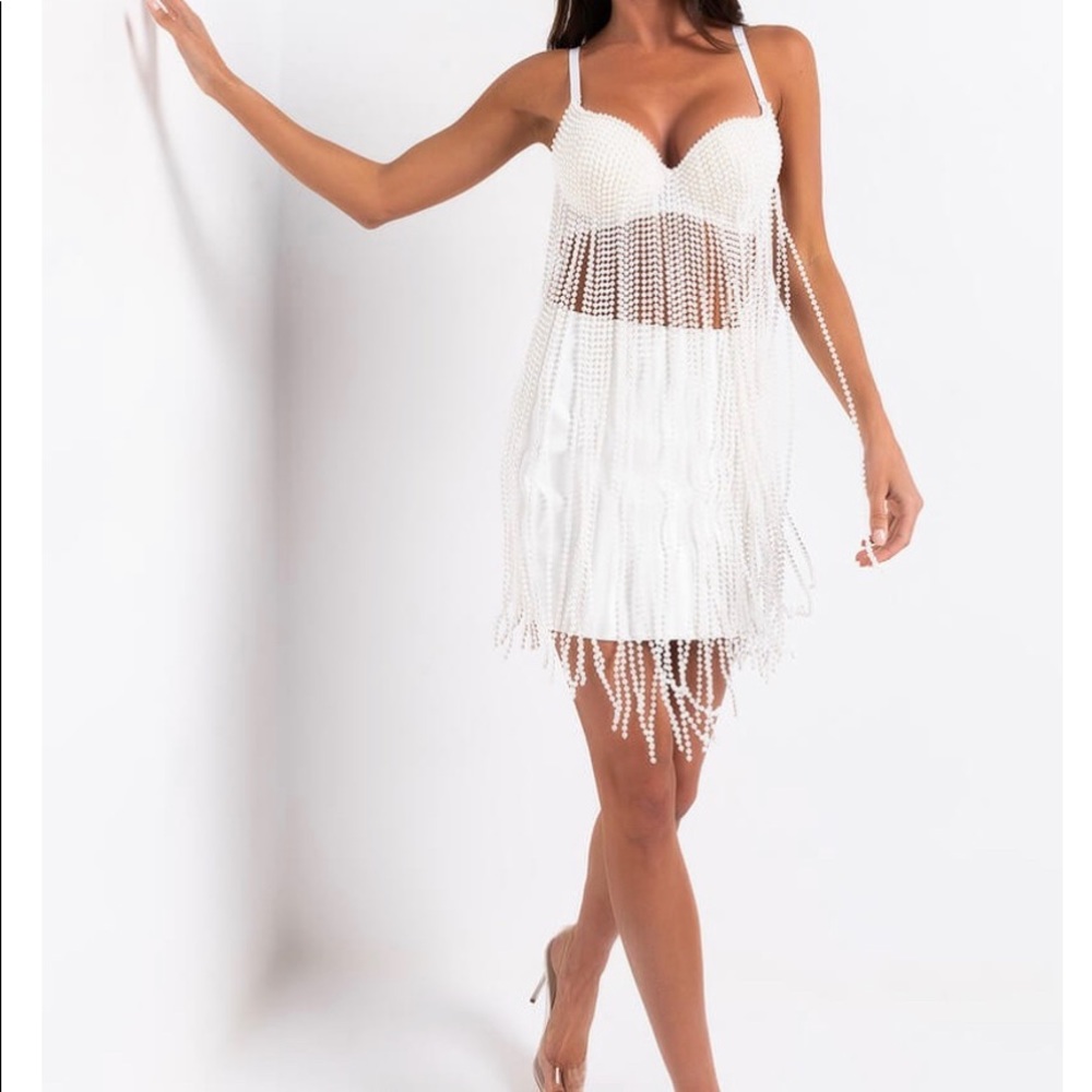 Pearl fringe bra SOLD